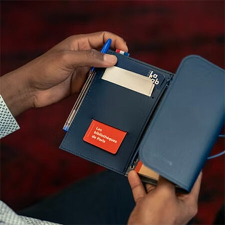 Étui carnet luxe A5 et A6 personnalisé éco-responsable Made in France – vue 2
