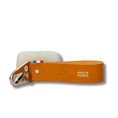 Porte-clés sport en cuir recyclé personnalisé Made in France