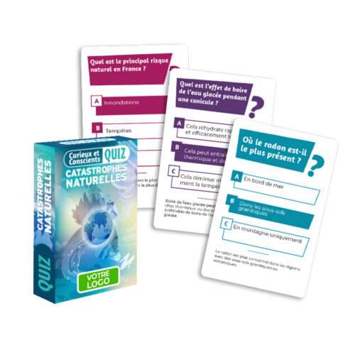 Curieux et Conscients Quiz | Jeu de sensibilisation aux catastrophes naturelles personnalisé