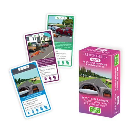 Le Bon Geste Salvum Route | Jeu de sensibilisation aux premiers secours routiers personnalisé