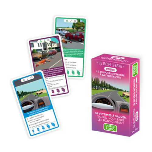 Le Bon Geste Salvum Route | Jeu de sensibilisation aux premiers secours routiers personnalisé