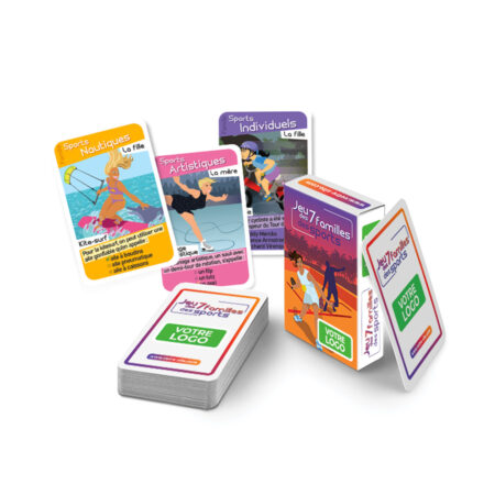 Jeu de 7 familles des sports personnalisé - support ludique et éducatif