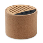 Enceinte sans fil ronde façade liège 6cm