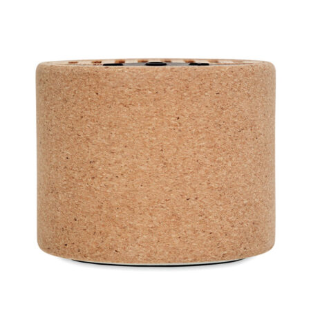 Enceinte sans fil ronde façade liège 6cm – vue 2