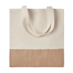 Sac shopping coton naturel avec anses jute