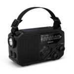 Radio d'urgence avec lampe torche et dynamo, tuner FM/AM multifonction - Personnalisable – vue 3