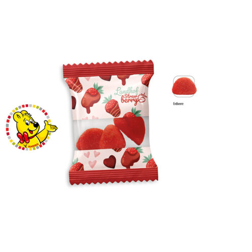 Bonbons HARIBO fraises Tagada personnalisés en sachet 10 g