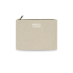Pochette plate avec fermeture éclair en jute biologique – Image 2