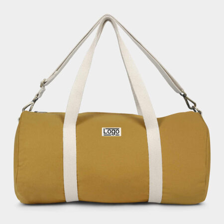Sac polochon en coton biologique certifié GOTS - avec bandoulière – vue 2