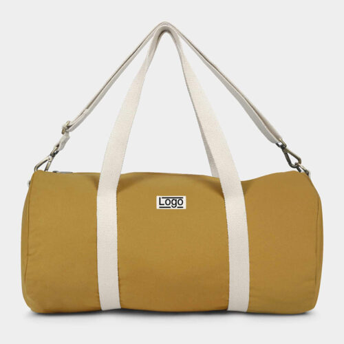 Sac polochon en coton biologique certifié GOTS - avec bandoulière – vue 2