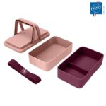Lunchbox 2 compartiments avec poignées rétractables | Fabriquée en France | Certifiée Origine France Garantie – vue 2