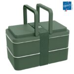 Lunchbox 2 compartiments avec poignées rétractables | Fabriquée en France | Certifiée Origine France Garantie – vue 3