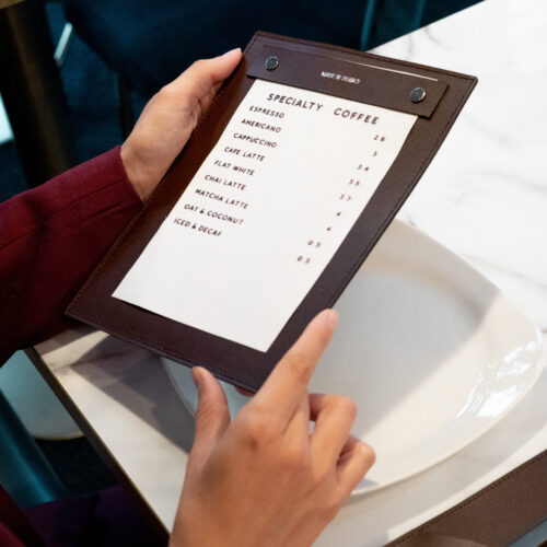 Porte-menu personnalisé A5 & A4 éco-responsable Made in France – vue 2
