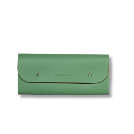 Trousse en cuir recyclé personnalisé éco-responsable Made in France