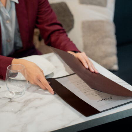 Porte-menu classique personnalisé A5 & A4 éco-responsable Made in France – vue 2