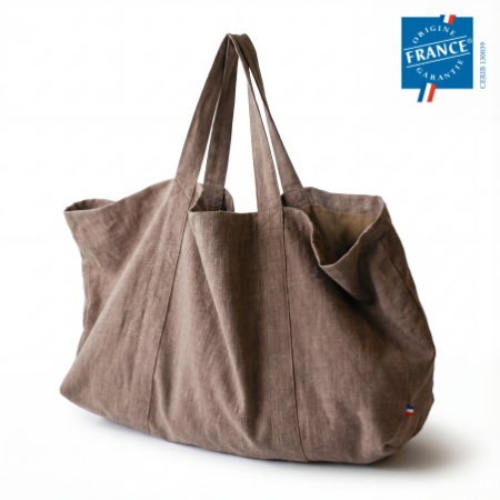 Grand sac polyester en coton recyclé 220g | Fabriqué en France | Certifié Origine France Garantie