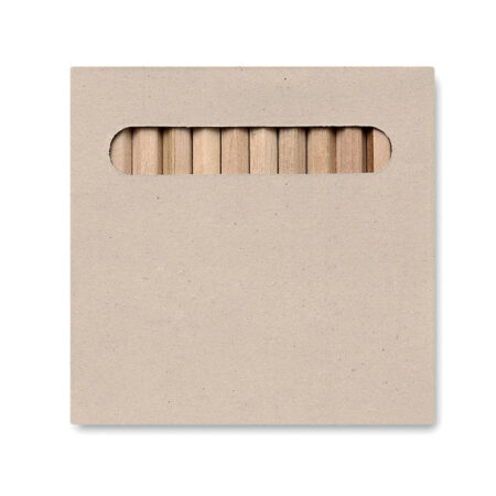 Set 12 crayons de couleur bois certifié, étui carton – vue 2