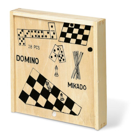 Coffret 4 jeux classiques en bois – vue 2