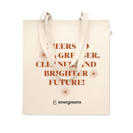 Tote bag coton recyclé 38cm naturel – vue 2