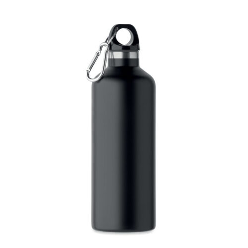 Bouteille à double paroi en acier inoxydable recyclé avec mousqueton