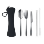 Couverts nomades en inox personnalisables