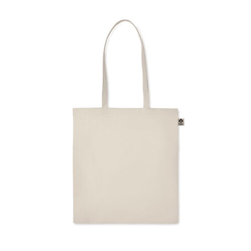 Tote bag en coton bio écru personnalisable – vue 2