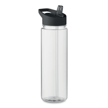 Gourde en PET recyclé avec un couvercle en PP avec paille