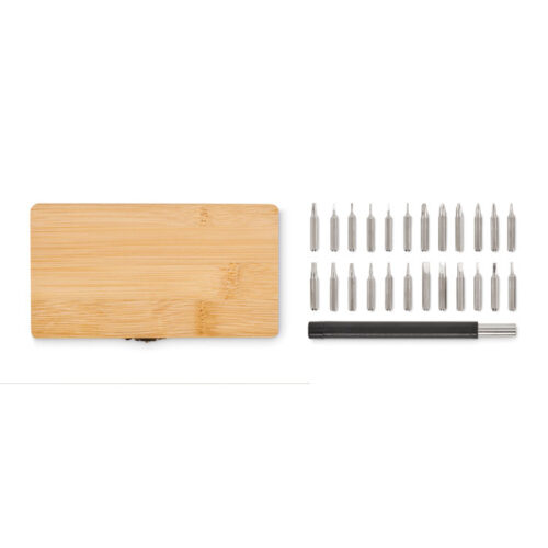 Set d'outils 24 pièces manche bambou – vue 2