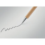 Stylo bille twist en bambou naturel – vue 2