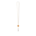 Lanyard tour de cou en coton naturel – vue 3