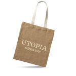 Sac provisions cabas en jute naturel 40cm – Image 3