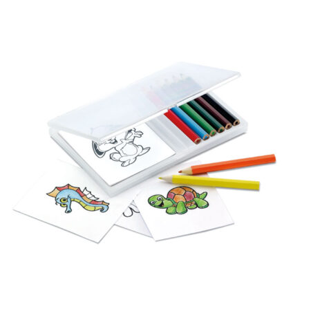 Set crayons de couleur bois naturel 14,5cm – vue 2