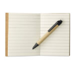 Bloc-notes avec mini-stylo en papier recyclé – vue 3