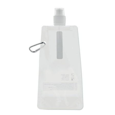 Gourde pliable sans BPA avec mousqueton en aluminium