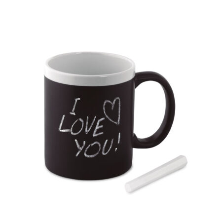 Mug en grès ardoise de 300 ml personnalisable – vue 2