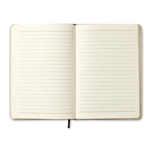 Carnet A5 96 pages couverture toile recyclée – vue 2