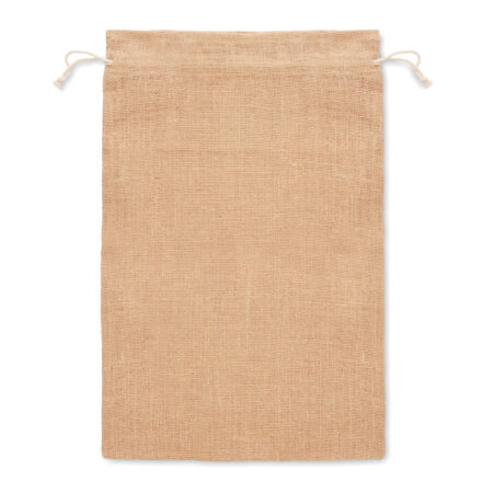 Grand sac cadeau jute naturel 30x47cm – vue 2