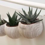 Plante en pot céramique aimanté effet bois personnalisée – Image 2