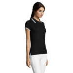 Polo femme en 100% coton peigné 200g/m² – vue 3