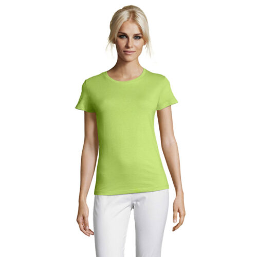 T-shirt Femme col rond - 100% coton semi peigné 150gr/m²