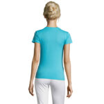 T-shirt Femme col rond - 100% coton semi peigné 150gr/m² – vue 4