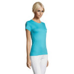 T-shirt Femme col rond - 100% coton semi peigné 150gr/m² – vue 5