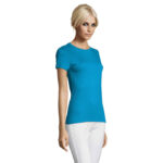 T-shirt Femme col rond - 100% coton semi peigné 150gr/m² – vue 7