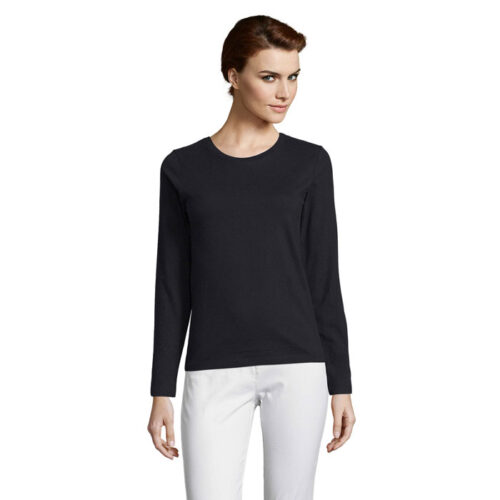 Tee-shirt Femme manches longues, 100% coton 190gr/m²