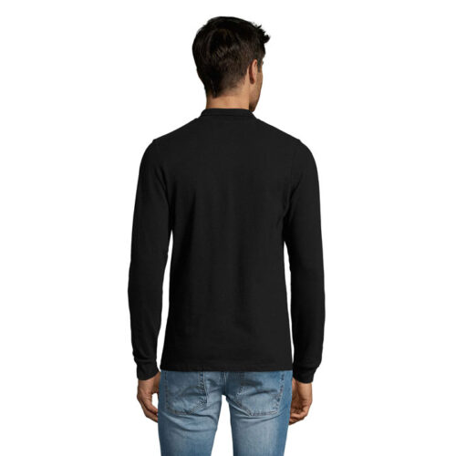 Polo homme à manches longues - 100% coton – vue 2