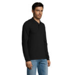 Polo homme à manches longues - 100% coton – vue 3