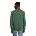 Sweat-shirt col rond unisexe personnalisable en coton biologique – vue 3