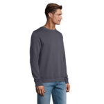 Sweat-shirt col rond unisexe personnalisable en coton biologique – vue 4