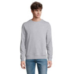 Sweat-shirt col rond unisexe personnalisable en coton biologique – vue 24