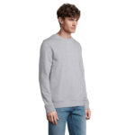 Sweat-shirt col rond unisexe personnalisable en coton biologique – vue 16